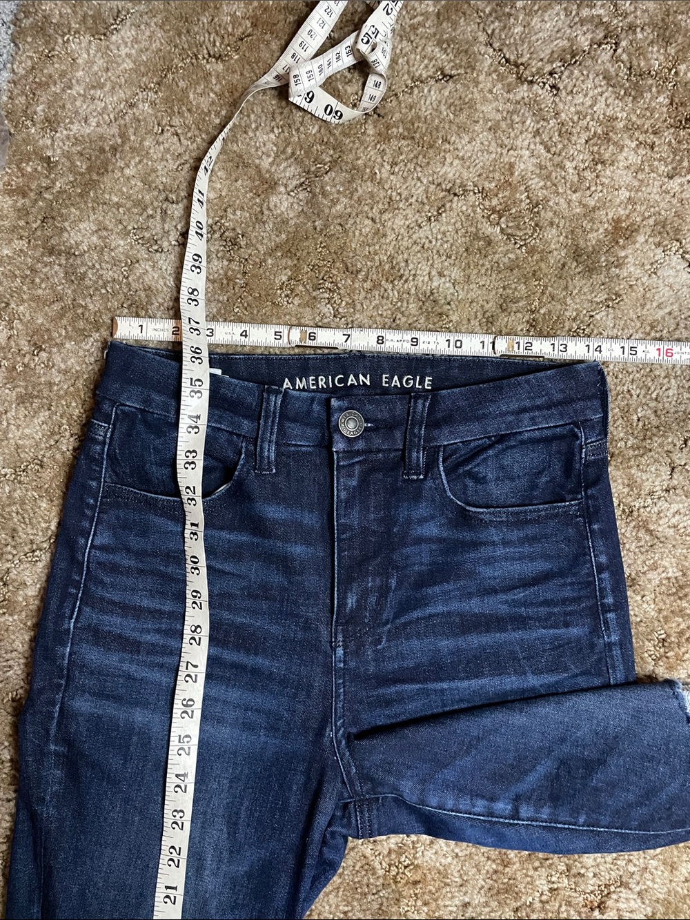 American Eagle Next Level Stretch Curvy High Rise Jegging Size 8 X-Short - Picture 6 of 6